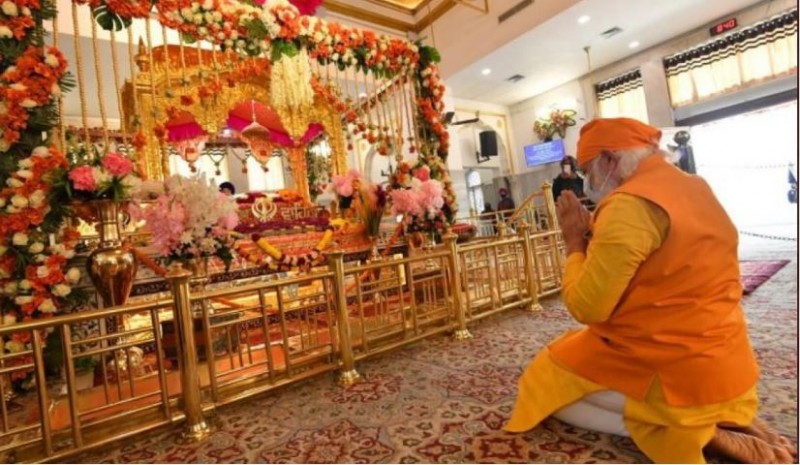 Surprise Visit To Gurudwara, Prime Minister Modi pays tribute to Guru Tegh Bahadur