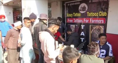Tattoo artists offering free tattoo for those involved in farmers' protest