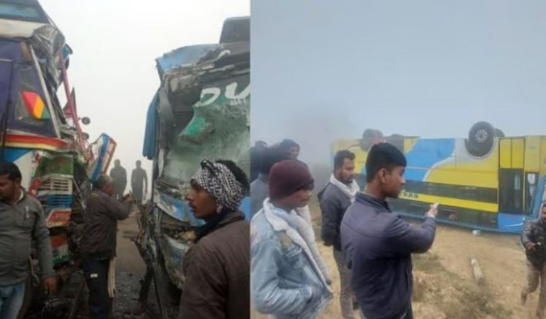 Fog wreaks havoc in UP, 20 people became victims of road accidents