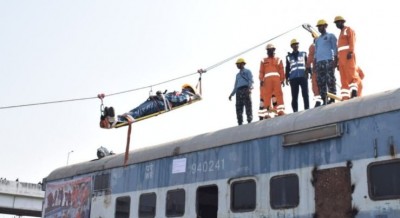 एनडीआरएफ द्वारा रेल दुर्घटना की मॉक ड्रील की गई