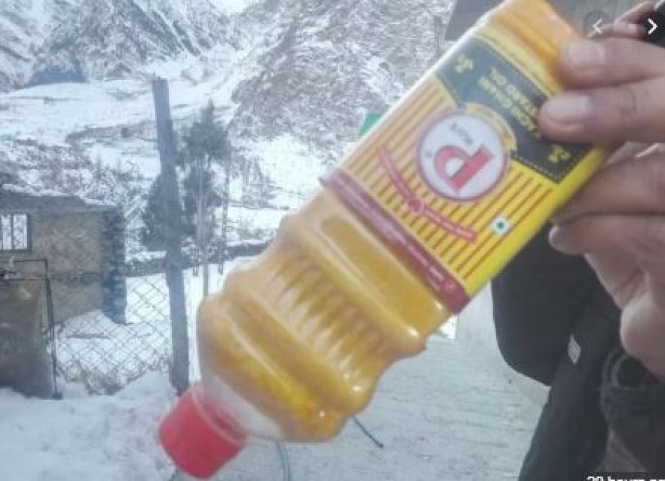 Temperature falls to minus 30 degrees in Lahol, mustard oil and milk gets freeze