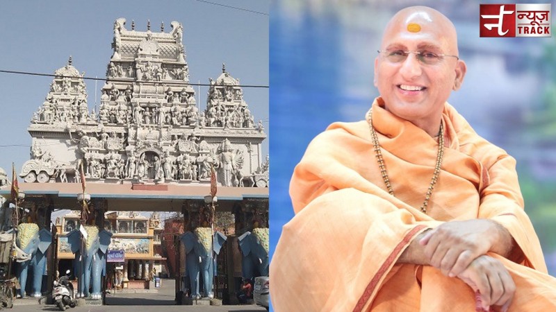 अन्नपूर्णा मंदिर की प्राण प्रतिष्ठा में शामिल होने इंदौर पहुंचे महामंडलेश्वर अवधेशानंद गिरि