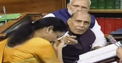 Finance Minister Sitharaman fallen sick while presenting the budget, yet gives record-breaking speech