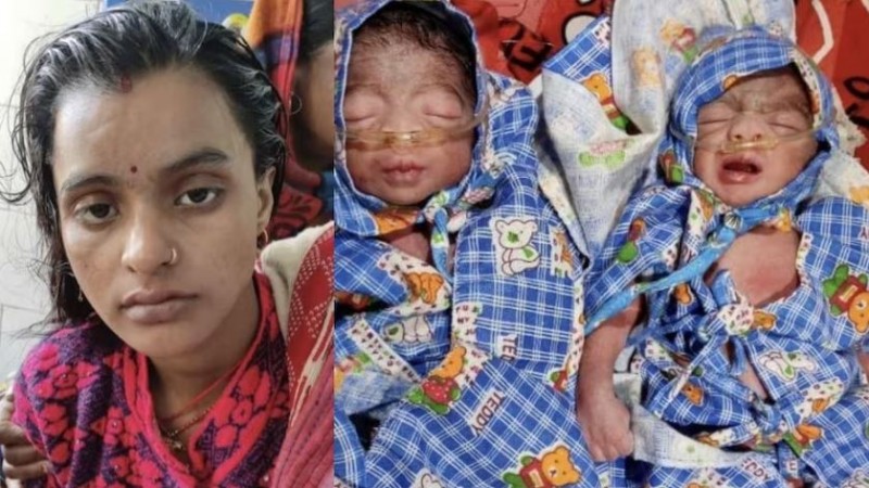 Girl student who came for Inter exam gave birth to twins