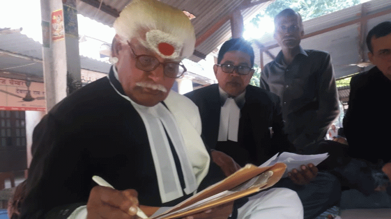 This lawyer works in Sanskrit language only, even write letters in this language