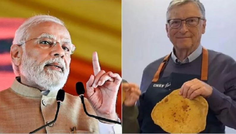 Bill Gates seen making Indian Roti with his chef, PM Modi gave this advice