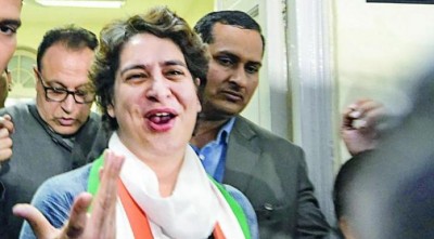 Priyanka Gandhi lashed out at the AAP government over metro