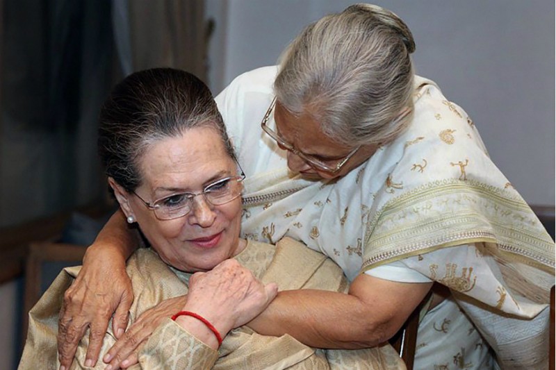 Delhi Assembly Elections: Sonia Gandhi arrives without Sheila Dixit to cast vote after years
