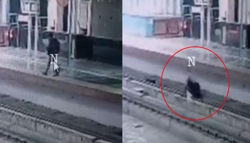 A man suddenly fell on railway track, and then... Watch this breathtaking video