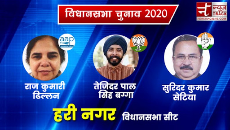 दिल्ली विधानसभा चुनाव 2020 : हरिनगर सीट पर आप उम्मीदवार राजकुमार ढिल्लों आगे