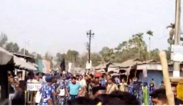 बंगाल में केंद्रीय मंत्री भी सुरक्षित नहीं ! निशीथ प्रमाणिक की कार पर हमला, TMC कार्यकर्ताओं पर आरोप