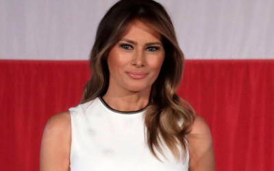 Melania Trump receives warm welcome in 'Happiness Class'