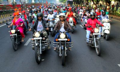 The convoy of bike rally reached from Mumbai in support of civil law reached Delhi, welcomed this way