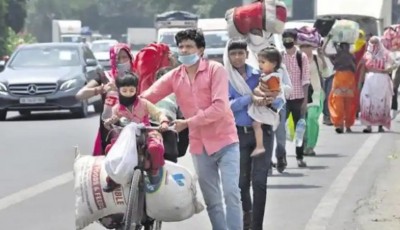 प्रवासी मजदूरों में लॉकडाउन की दहशत, दिल्ली-NCR से फिर शुरू हुआ पलायन