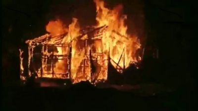 BJP office burnt down in West Bengal, allegations against TMC workers