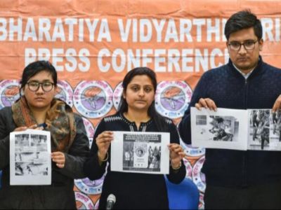 ABVP releases 8 videos of JNU violence, accuses D Raja's daughter