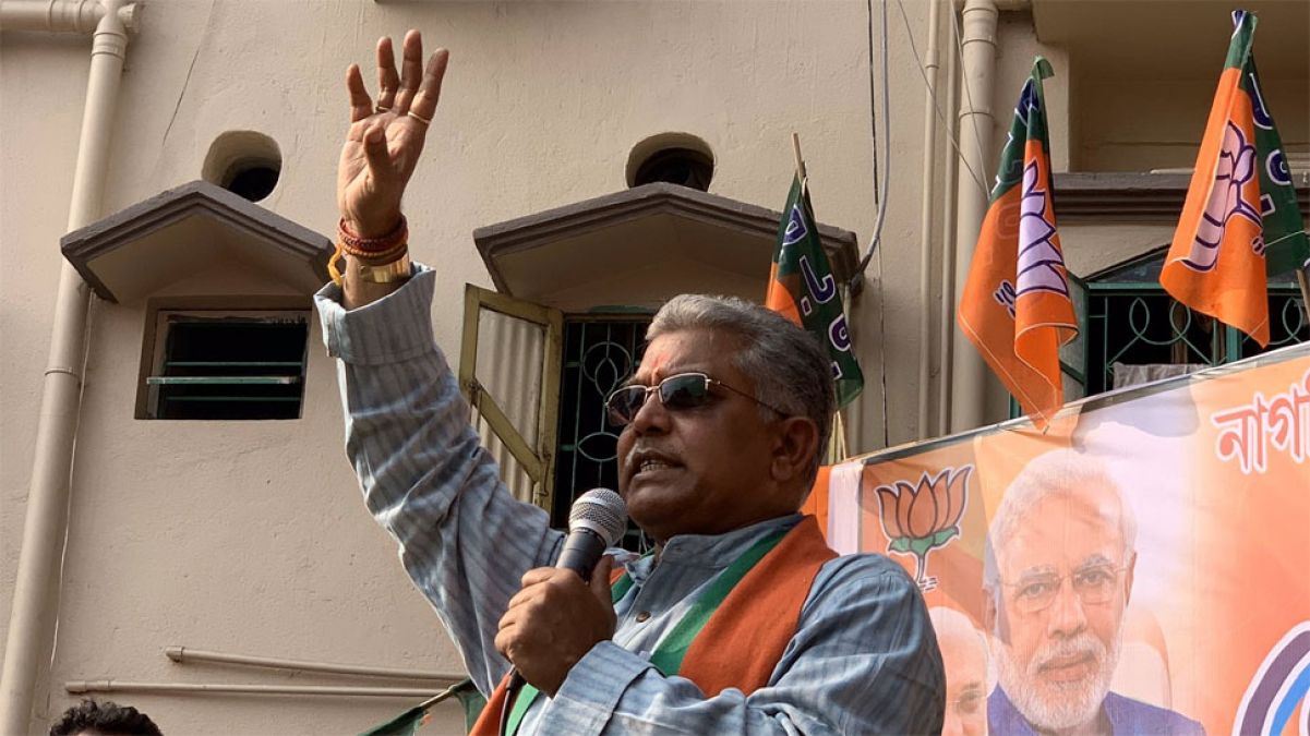 Anyone who destroys government property should be shot : Dilip Ghosh