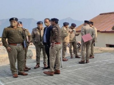 Uttarakhand: Policemen engaged in duty for Kumbh Mela