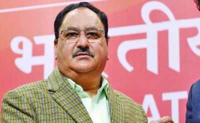 BJP president JP Nadda receives warm welcome, crowd gathered on stage