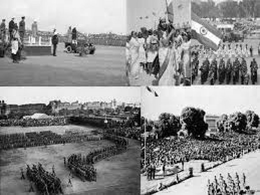 See the glimpses of first Republic Day parade took place in year 1950