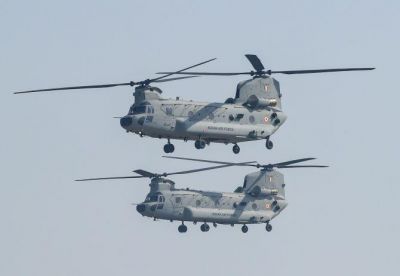 Republic Day Parade 2020: Chinook helicopter flashes in Rajpath