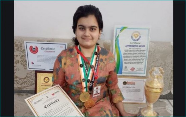 India Book Of Records: Aditi Bhargava never missed school from Nursery to 12th
