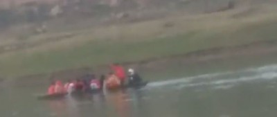 Boat capsizes in beach river, video creates sensation on social media