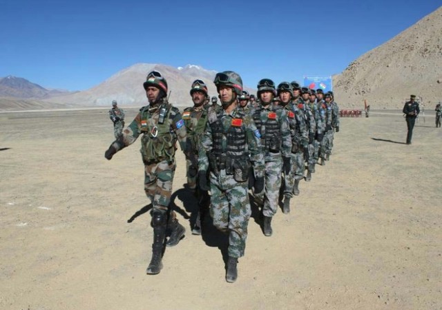 Officer's meeting between India and China lasts for several hours