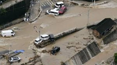 More than dozen people went missing due to floods in Japan