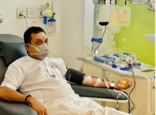 BJP spokesperson Sambit Patra donated plasma for corona treatment