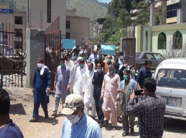 Public protests against China and Pakistan in PoK