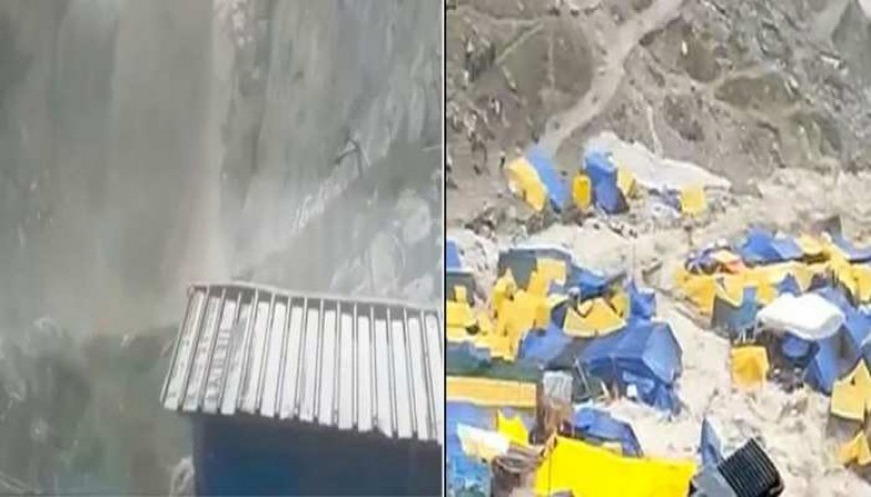 Video: अमरनाथ गुफा के पास बादल फटा, 10 श्रद्धालुओं की मौत, कई बाढ़ में बहे