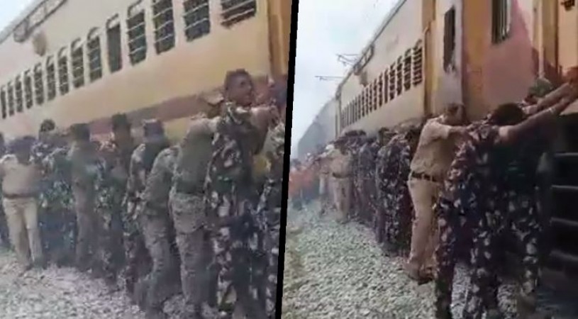चल नहीं रही थी ट्रेन, भारतीय सेना के जवानों ने लगाया ऐसा धक्का कि हो गई स्टार्ट..., वायरल हुआ Video