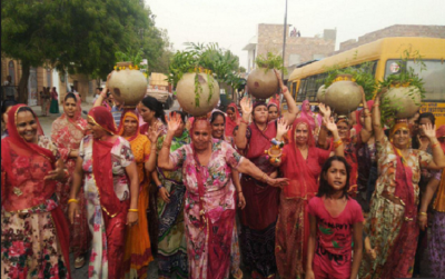 प्यासे जोधपुर के लिए महिलाओं ने किया 'मेहजाल' का आयोजन, गाए मंगल गीत