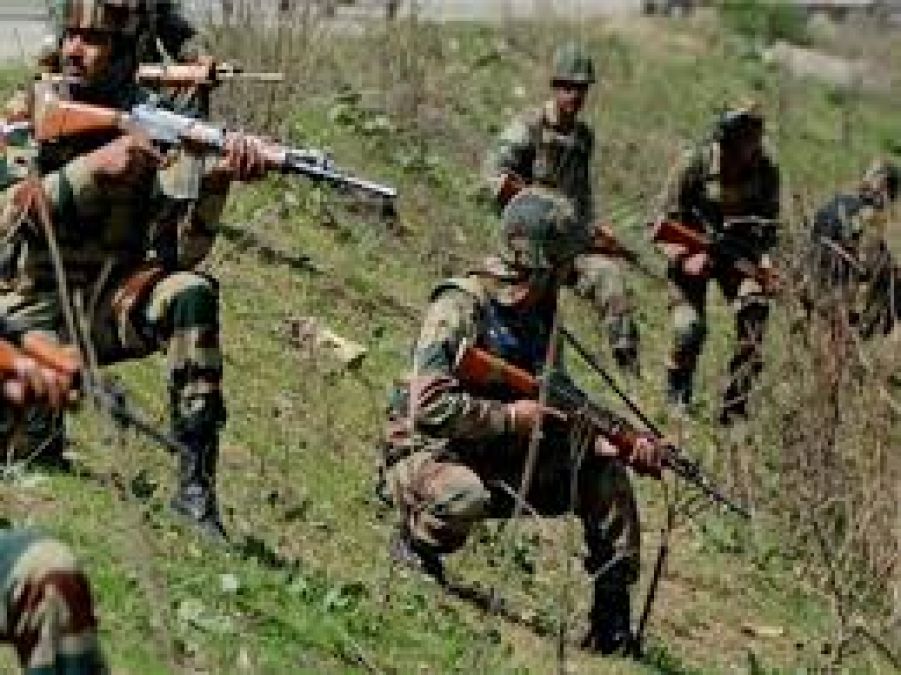 Encounter between security forces and terrorists continues in Jammu and Kashmir