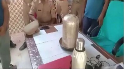 53 kg silver Shivling found in river, crowd of worshippers