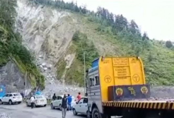Badrinath highway closed due to landslide