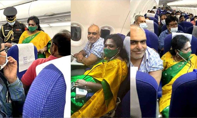 Telangana Governor became 'doctor' for ailing co-passenger on plane