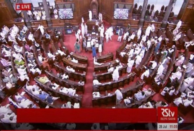 Action to be taken against opposition who blew pamphlets, Lok Sabha adjourned till Thursday