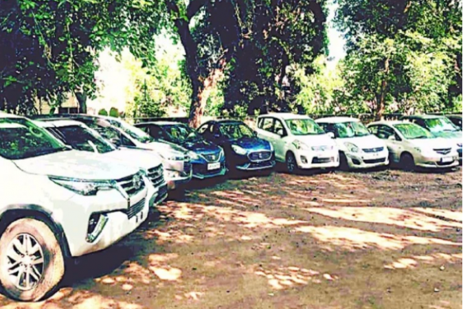 Stolen luxury vehicles are used in election campaigning