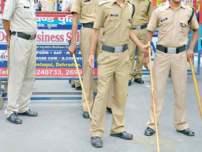 Uttarakhand Police stabbed bike's key in young man's forehead