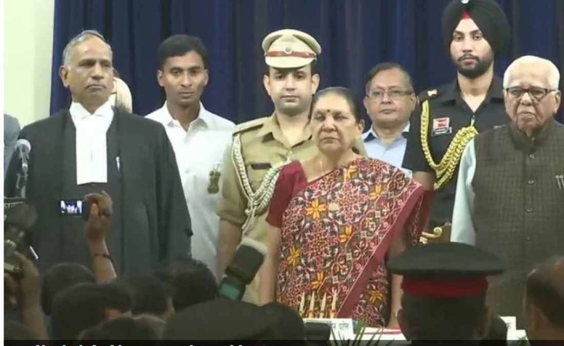 Anandiben Patel sworn in as Governor of UP