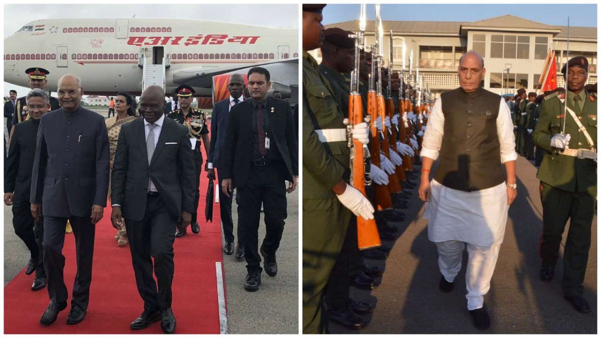 In a bid to strengthen ties, Defence Minister Rajnath Singh meets Pm of Mozambique