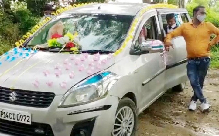 Bride waiting for groom, police returned procession on way back
