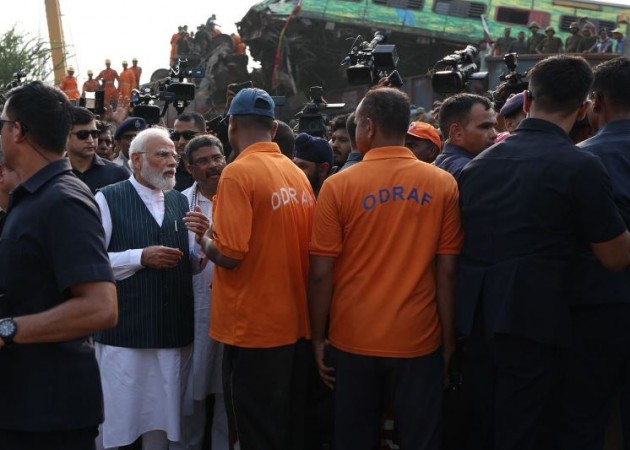 Odisha train accident: PM Modi visits accident site, seeks information from officials