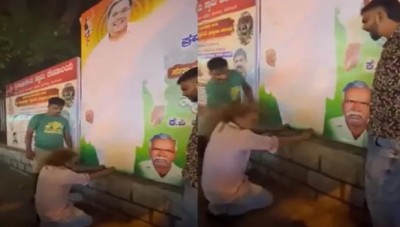 Congress workers thrashed a youth for calling Siddaramaiah 'Siddharmaulla Khan'