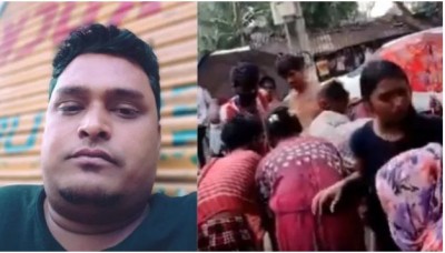बंगाल में बम मारकर भाजपा कार्यकर्ता की हत्या, Video में बिलखते दिखे परिजन