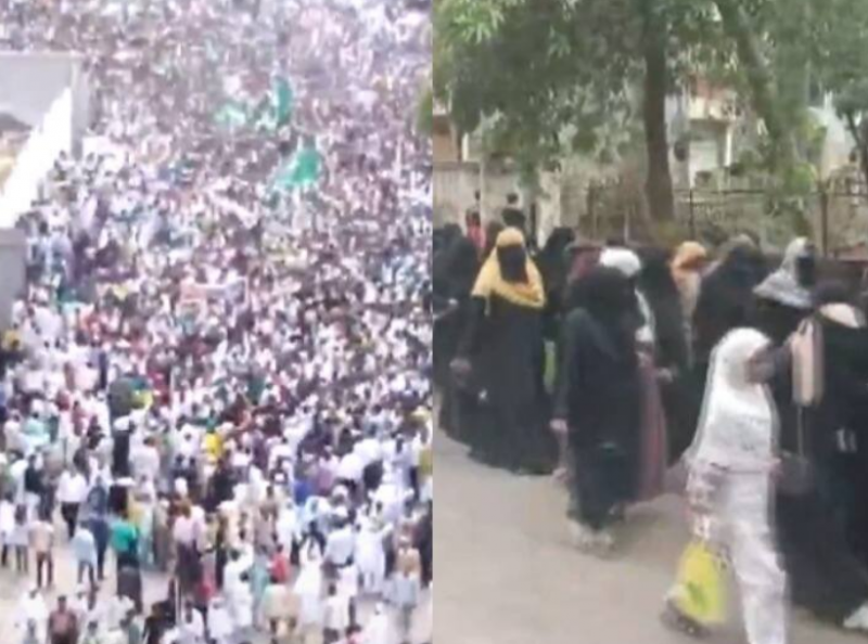 पैगंबर मोहम्मद पर टिप्पणी के विरोध में सोलापुर में प्रदर्शन, फहराए पाकिस्तानी झंडे