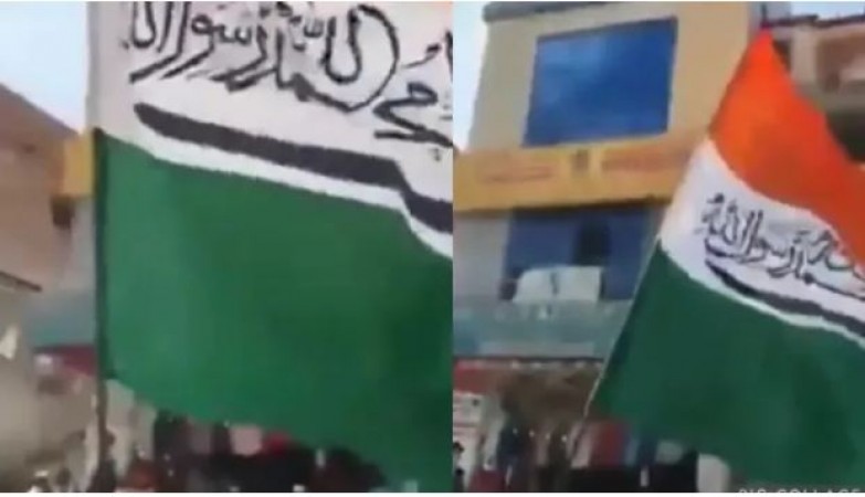 Muslim mob hurt by Prophet controversy insults Tricolour