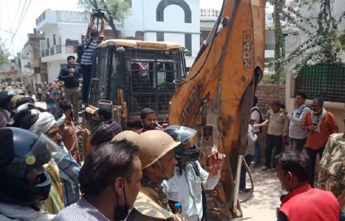 Prayagraj violence: Bulldozers run over key accused Javed's house